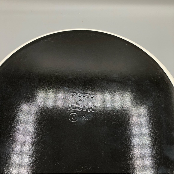 10.5” Asta Enamelware Dutch Oven Floral Enamel on Cast Iron w/ Brass Germany - Picture 5 of 6